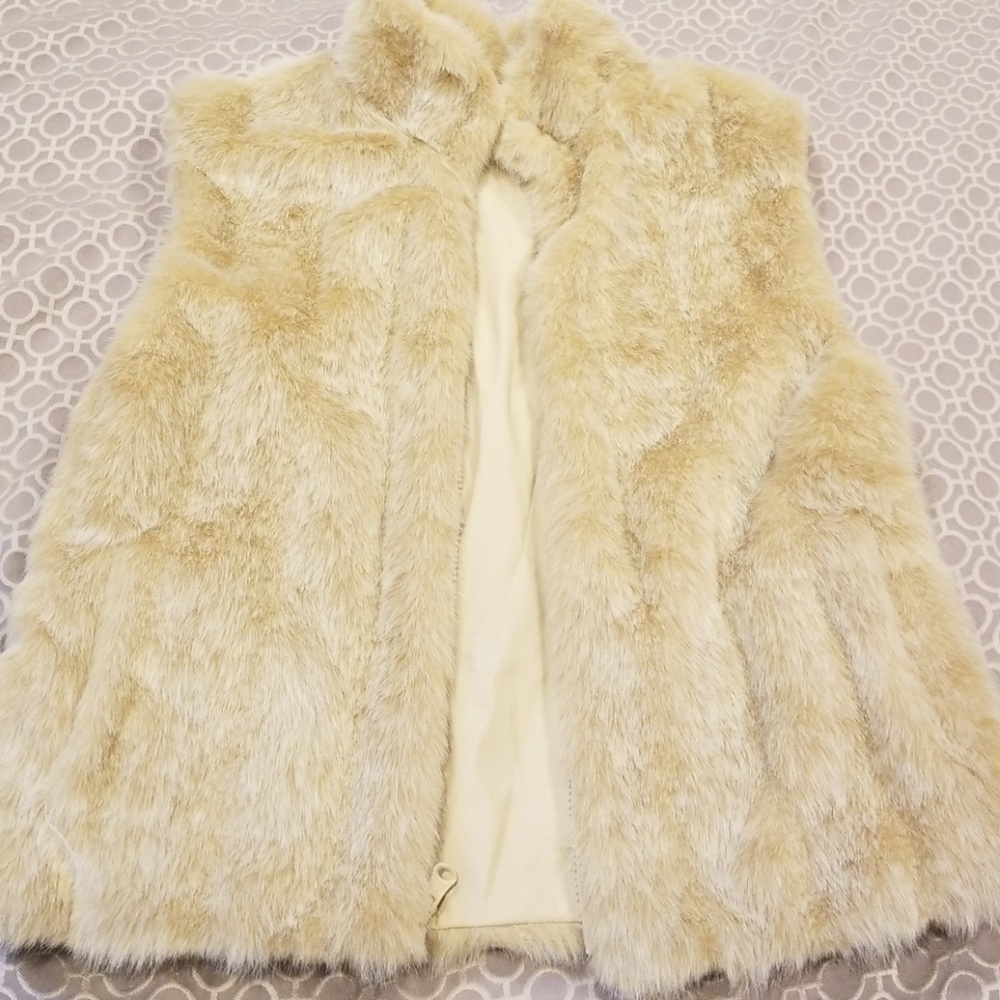 Fuzzy faux fur vest